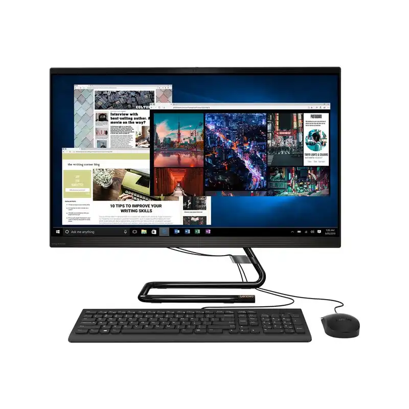 Lenovo IdeaCentre AIO 3 27IMB05 F0EY - Tout-en-un - avec support - Core i3 10100T - 3 GHz - RAM 8 Go - S... (F0EY005SFR)_1